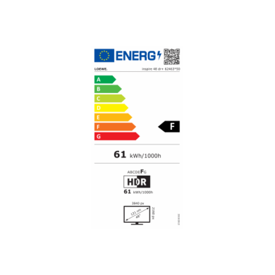 INSPIRE48-ETIQUETTE ENERGETIQUE TV Insipire 48''